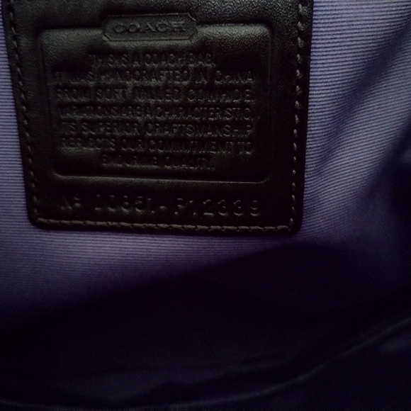 Coach Expresso Coffee Bean Pebbled Leather Bag & Dust Bag - Picture 14 of 15